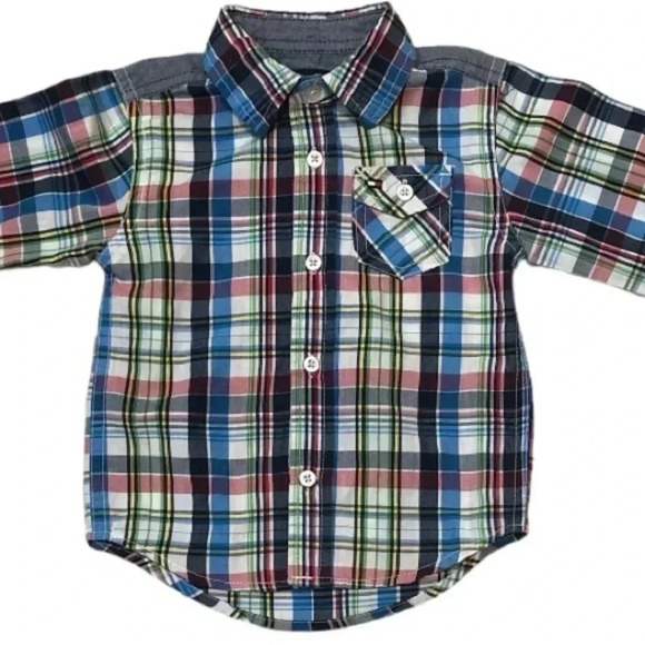 Tommy Hilfiger Toddler Plaid Collard Shirt - Picture 2 of 6